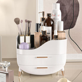 Pajiriona Makeup Organizer with various makeup items displayed