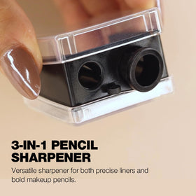 Palladio pencil sharpener with protective cover and pick stick
