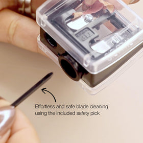 Palladio sharpener with lip liner pencil inserted