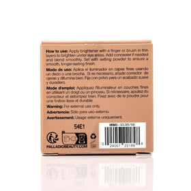 Palladio Under Eye Brightener Golden Tan 40g ingredients list