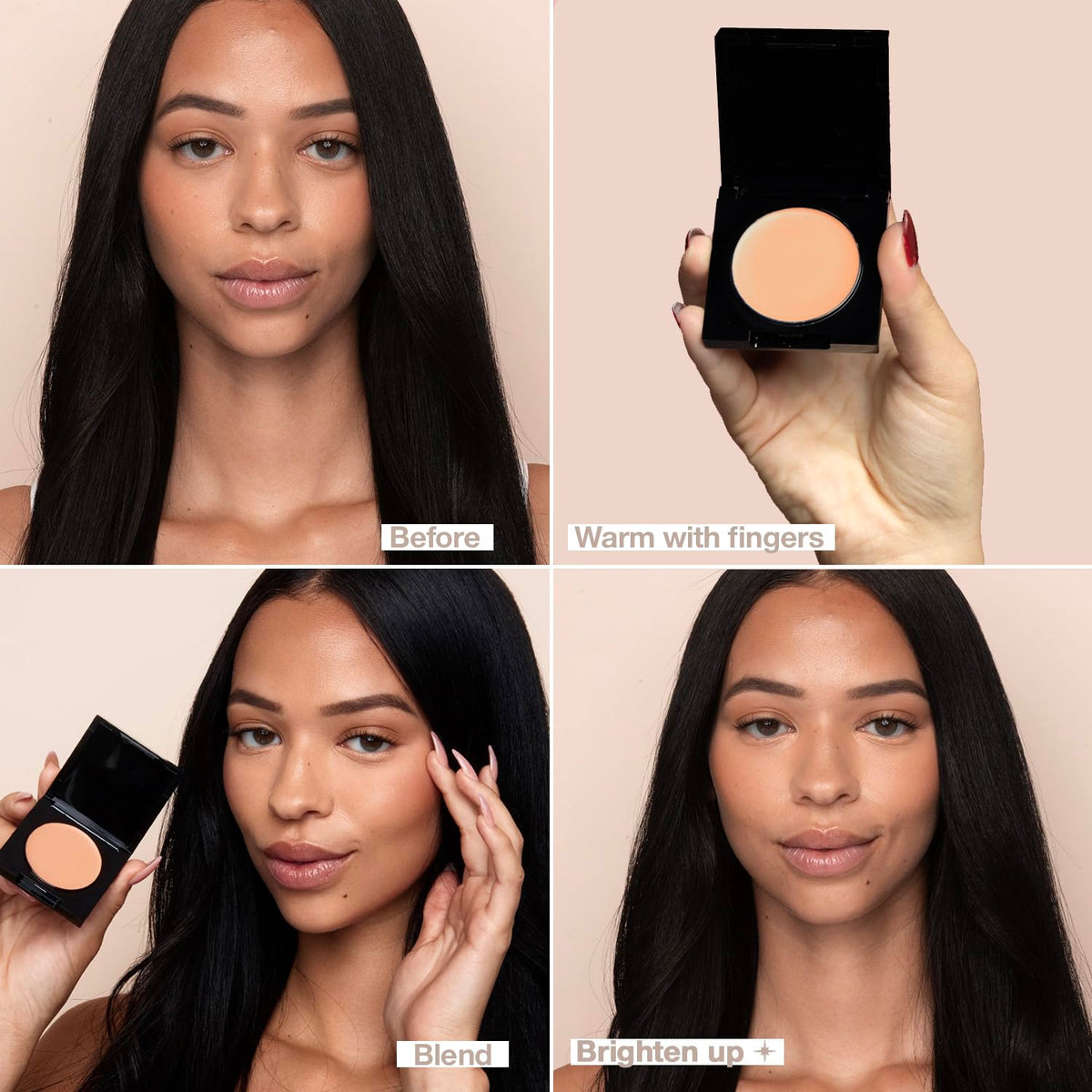 Palladio Under Eye Brightener Medium Nude applicator tip