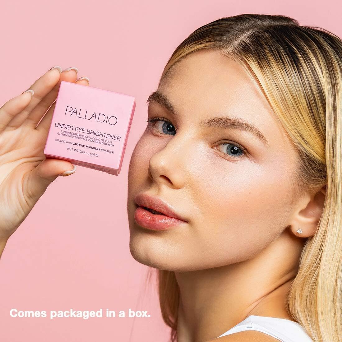 Palladio Under Eye Brightener Soft Pink with other makeup products
