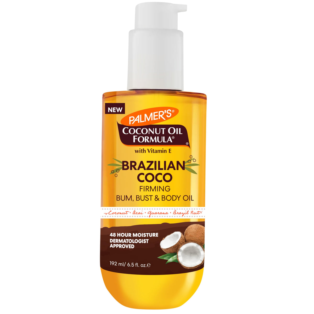 Palmer's Brazilian Cocoa Firming Body Oil 6.5 Fl Oz front view
