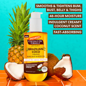 Palmer's Brazilian Cocoa Firming Body Oil 6.5 Fl Oz side view