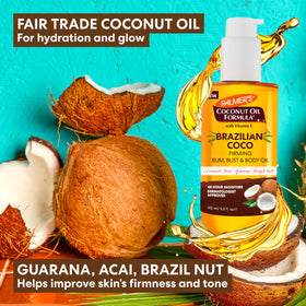Palmer's Brazilian Cocoa Firming Body Oil application on skin