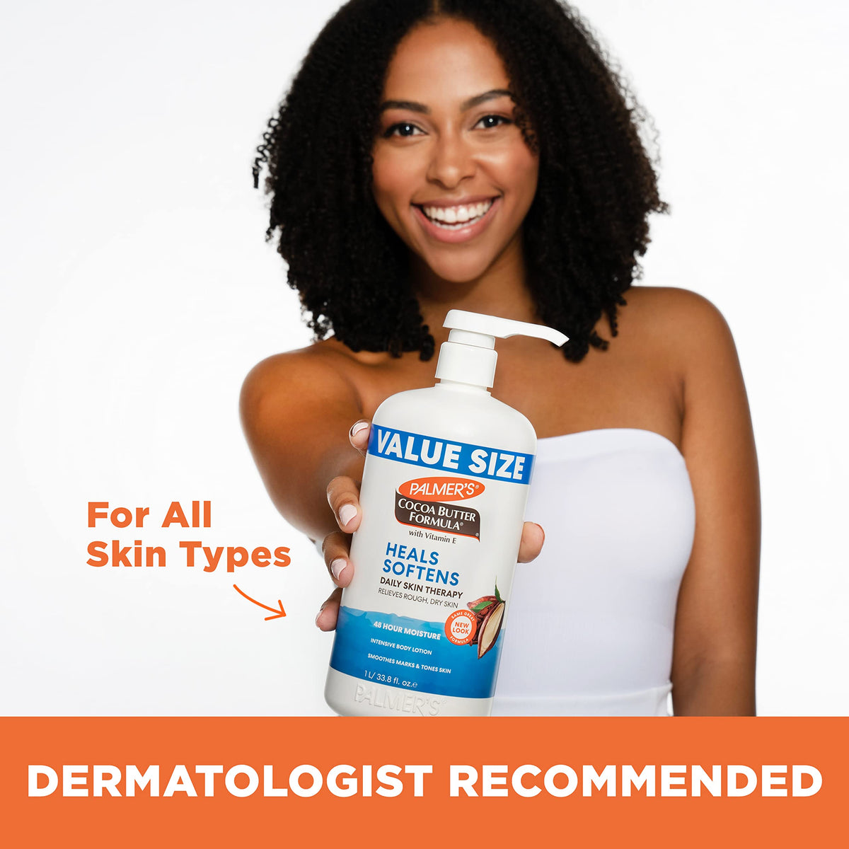 Palmer's Cocoa Butter Body Lotion with cocoa beans and shea nuts
