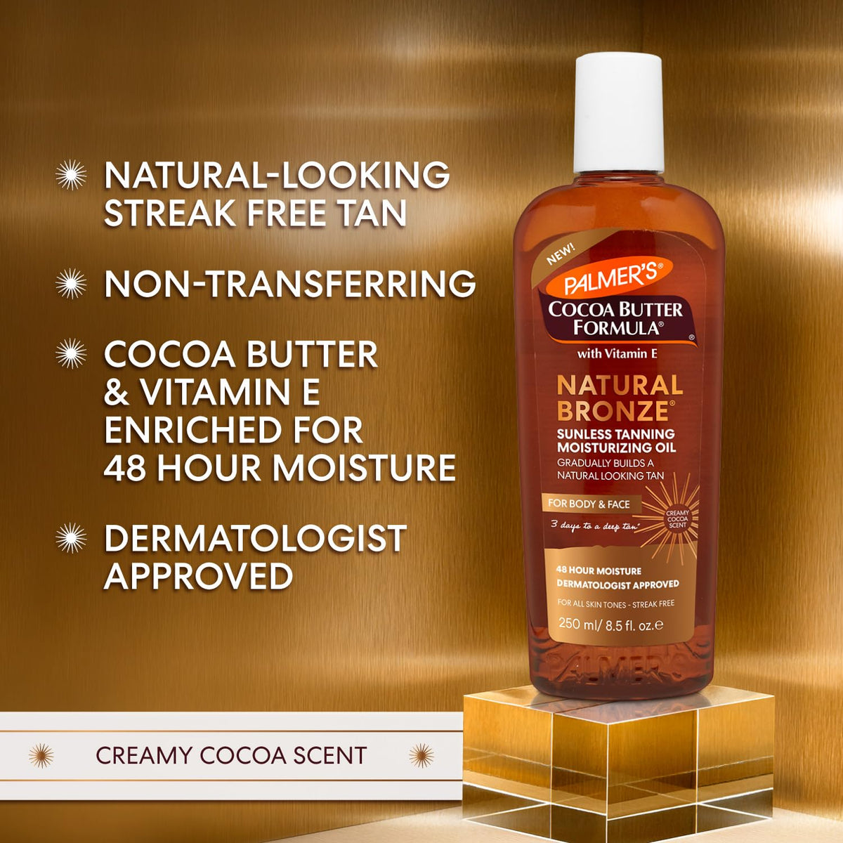 Palmer's Cocoa Butter Formula Sunless Tanning Oil packaging
