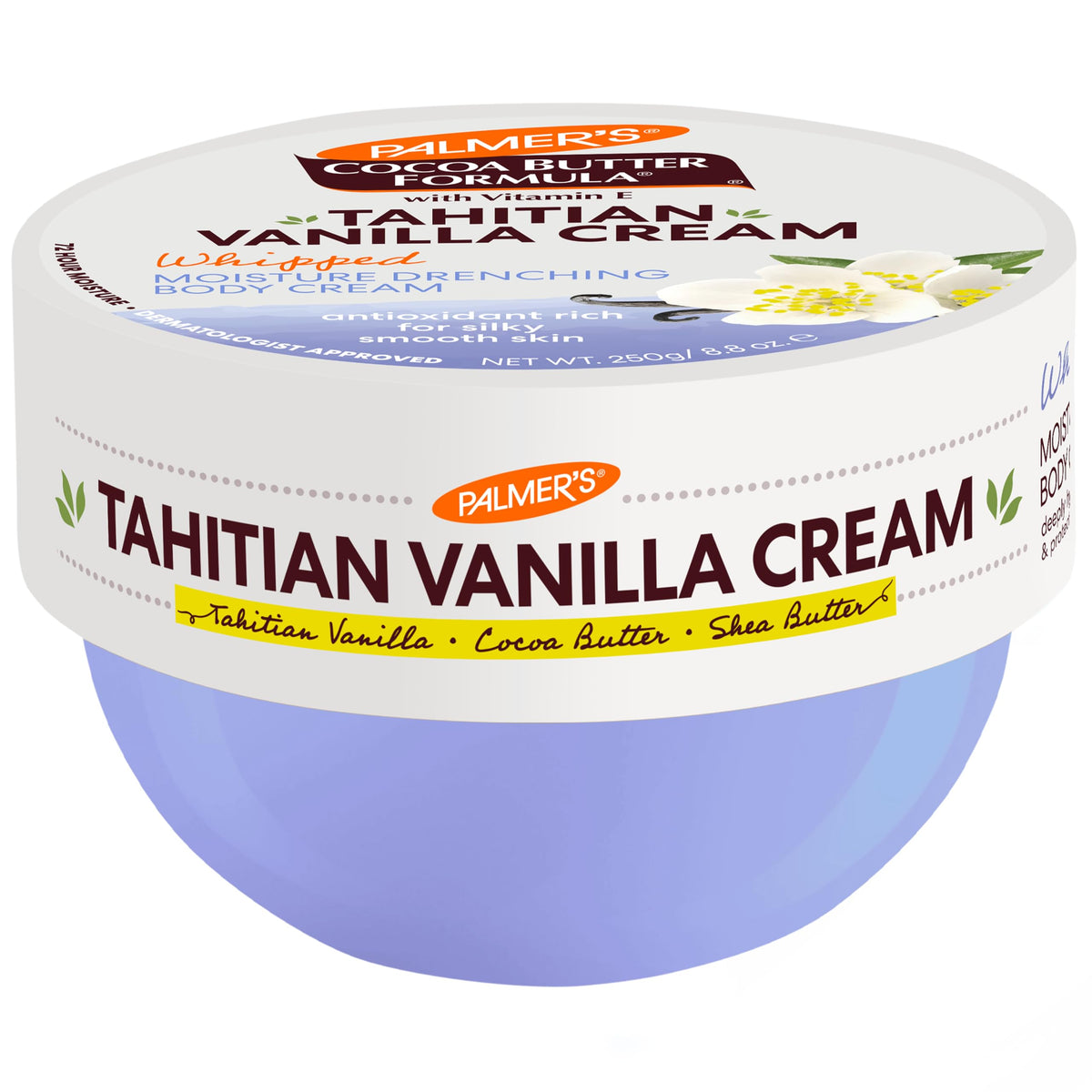 Palmer's Cocoa Butter Tahitian Vanilla Body Cream front view 8.8 oz