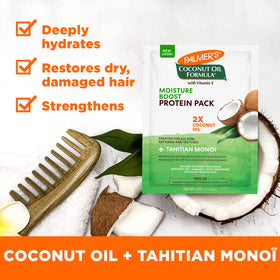 Palmer's Coconut Hair Care Bundle displayed on a wooden surface