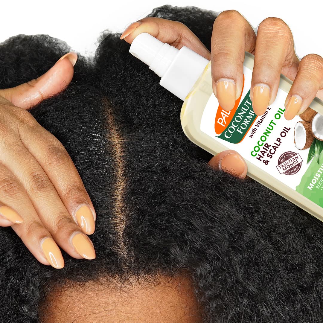 Palmer's Leave-In Conditioner Spray being applied to hair