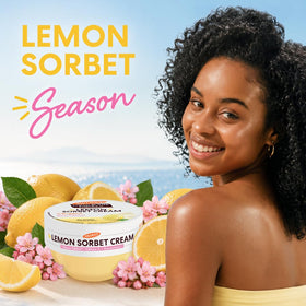 Palmer's Lemon Sorbet Brightening Whipped Body Cream texture close-up