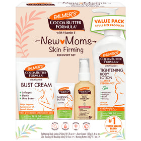 Palmer's Postpartum Essentials Skin Care Kit front view with all products