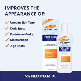 Palmer's Skin Success Anti-Dark Spot Fade Milk Body Lotion with ingredients