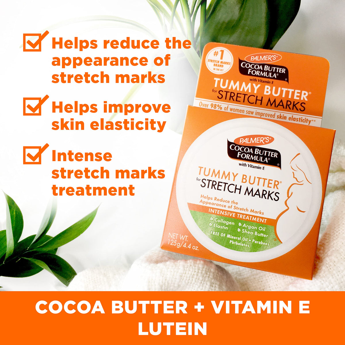 Palmer's Stretch Marks Lotion application on skin