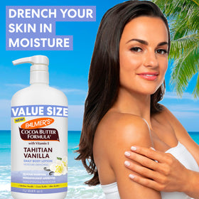 Palmer's Tahitian Vanilla Body Lotion 33.8 Fl Oz back view