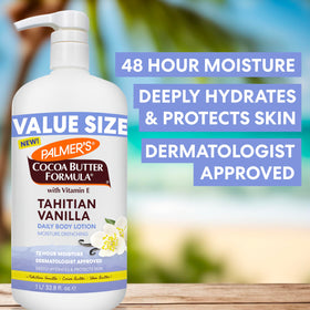 Palmer's Tahitian Vanilla Body Lotion 33.8 Fl Oz side view