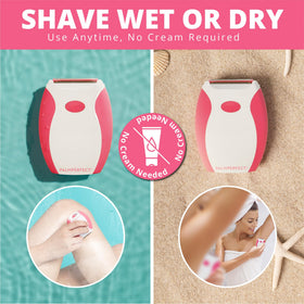 palmperfect Electric Shaver for Women dry use demonstration