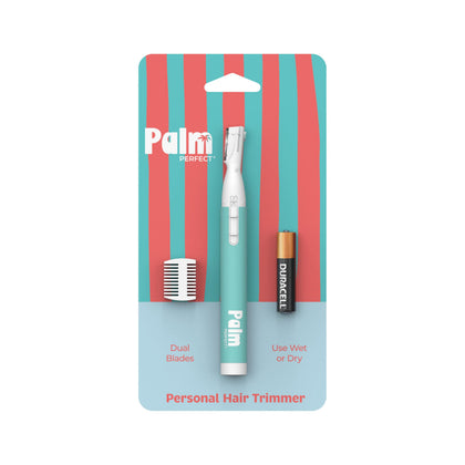palmperfect Face Razor for Women front view with twin-blade design