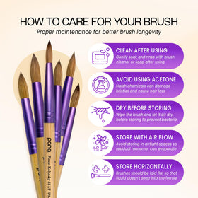 PANA Acrylic Nail Brush packaging display