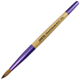 PANA Acrylic Nail Brush Size #6 with beige purple wood handle