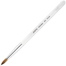 PANA Kolinsky Nail Brush Size 8 with clear acrylic handle