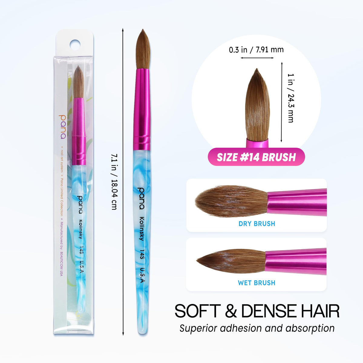 PANA nail brush displayed on a workstation