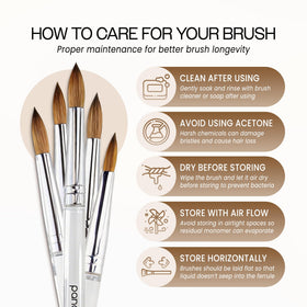 PANA Nail Brush used for creating 3D nail patterns