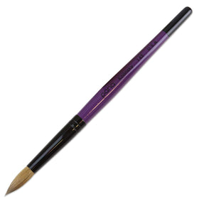 PANA Pure Kolinsky Acrylic Nail Brush Size 14 with purple wood handle