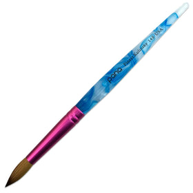 PANA Pure Kolinsky Hair Acrylic Nail Brush Size 14 with pink ferrule