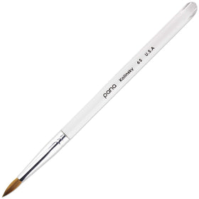 PANA Pure Kolinsky Nail Brush Size 6 with clear acrylic handle