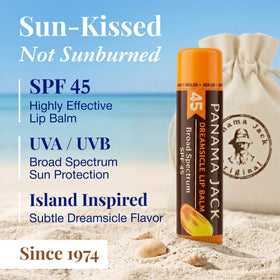 Panama Jack Sunscreen Lip Balm SPF 45 Dreamsicle packaging