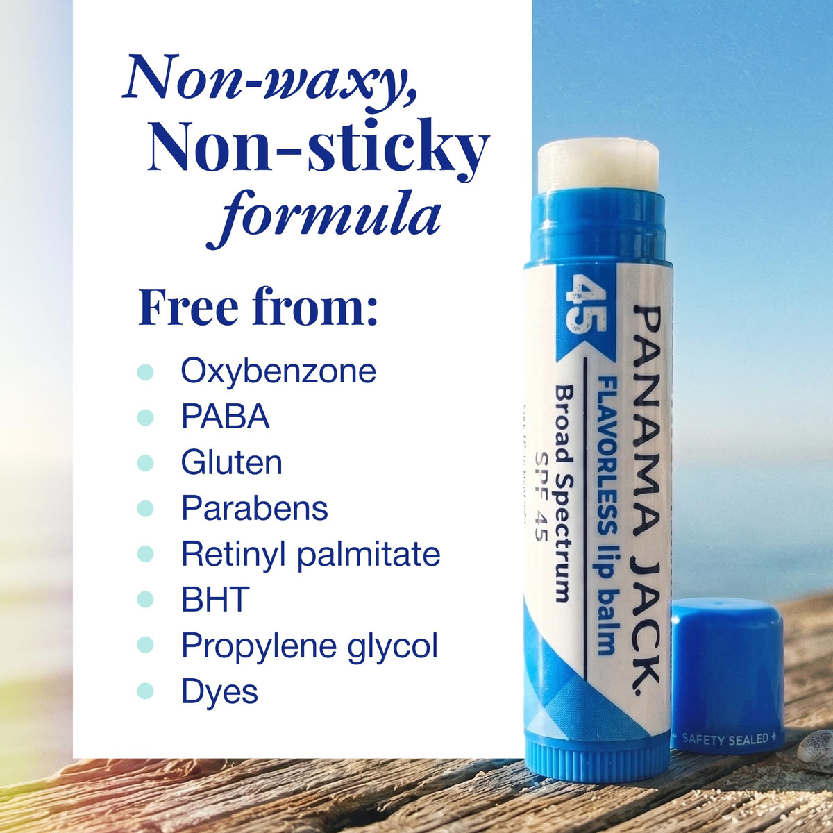 Panama Jack Sunscreen Lip Balm SPF 45 in dreamsicle flavour