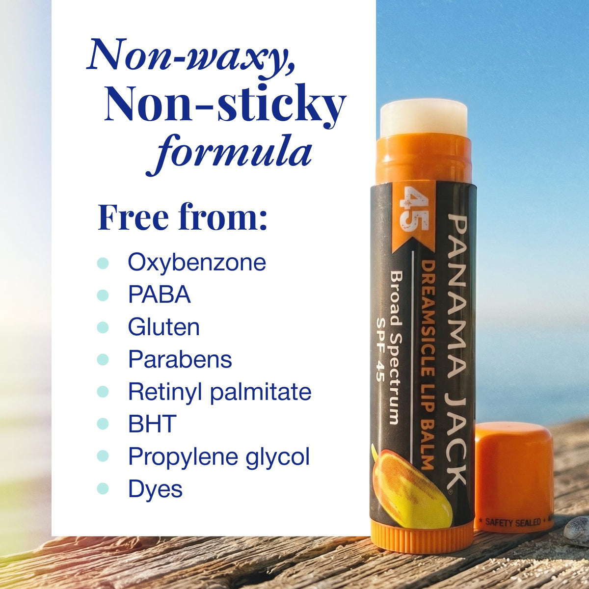 Panama Jack Sunscreen Lip Balm SPF 45 Vanilla flavour