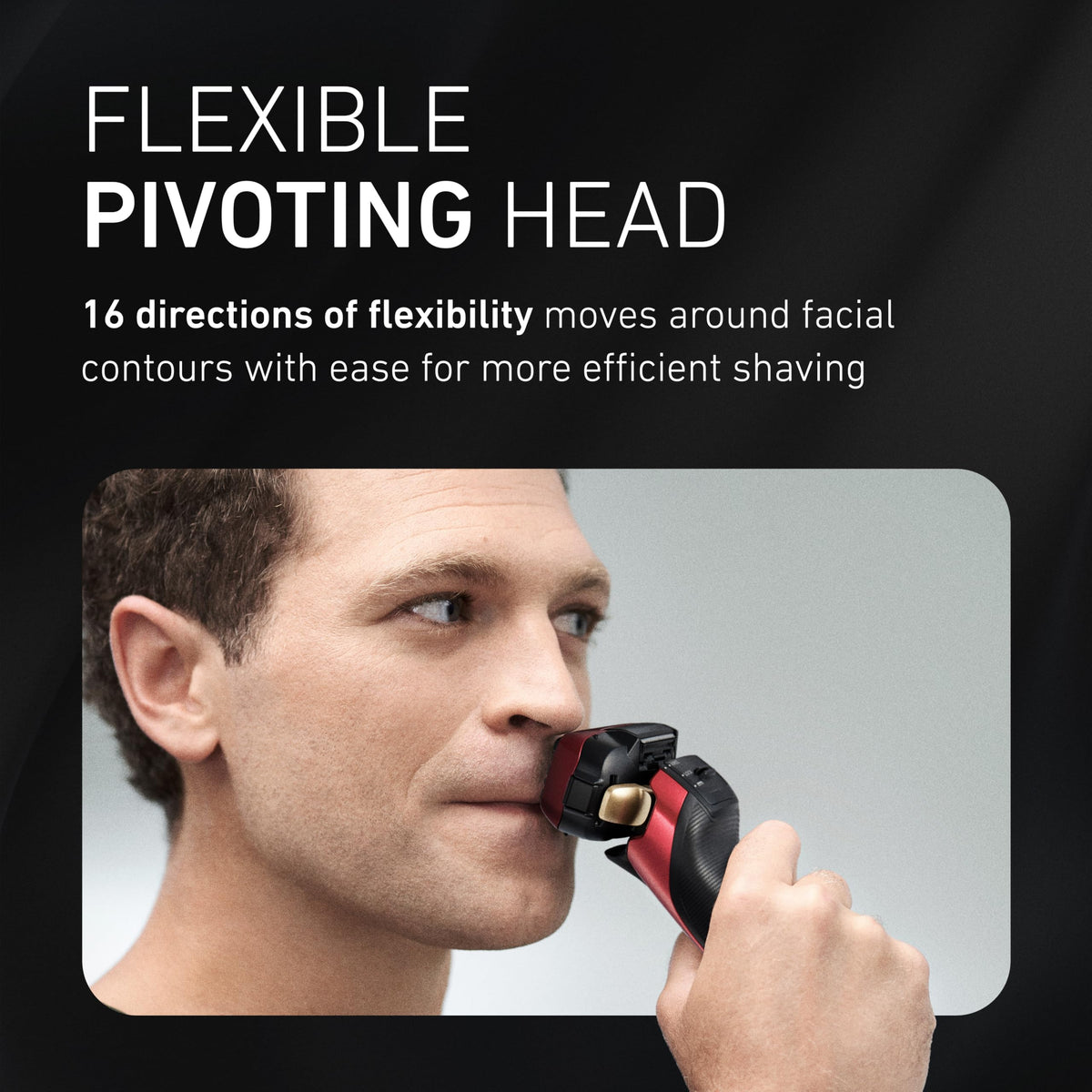 Panasonic ARC5 Electric Razor charging with LED display