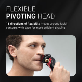 Panasonic ARC5 Electric Razor charging with LED display