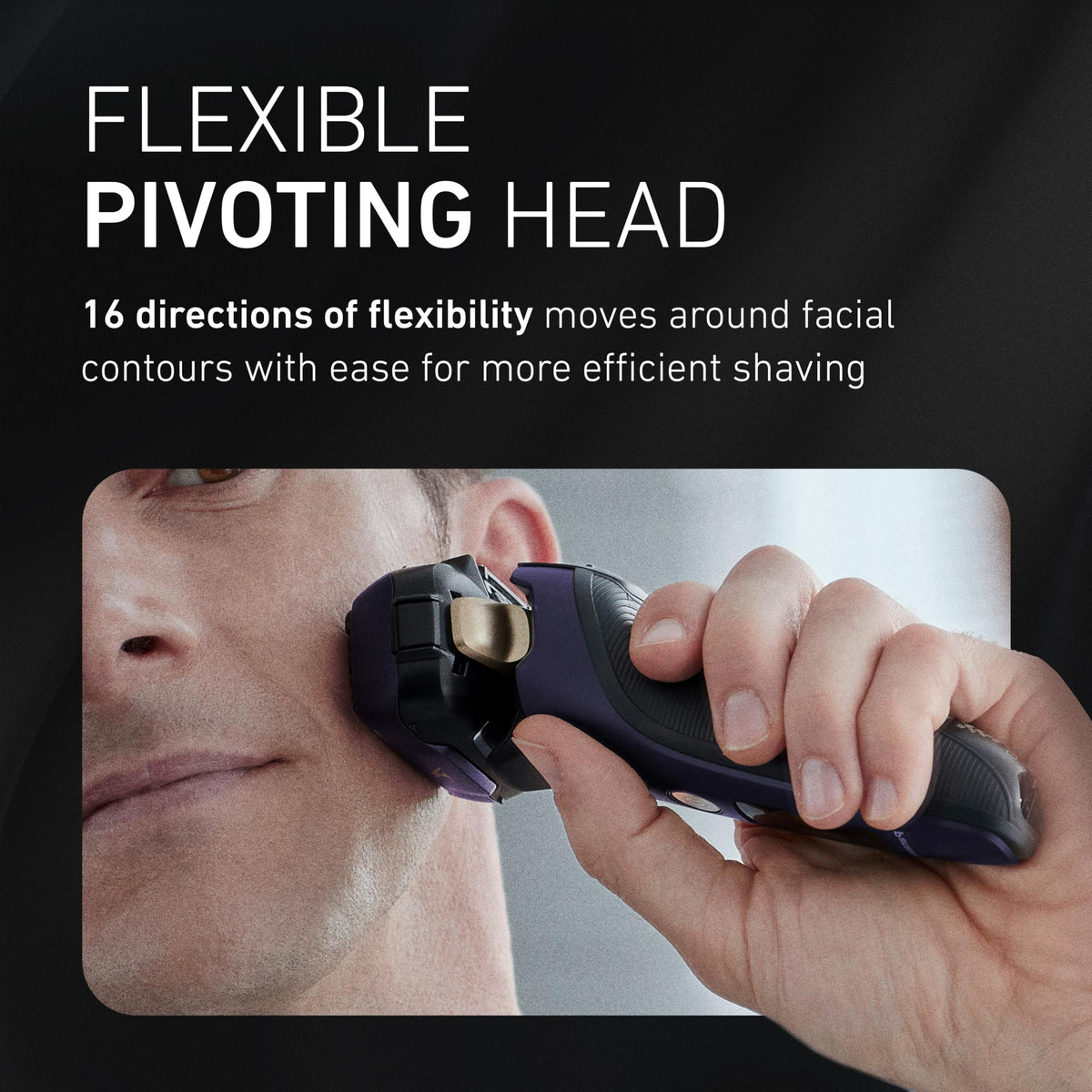 Panasonic ARC5 Electric Razor displaying battery level indicator