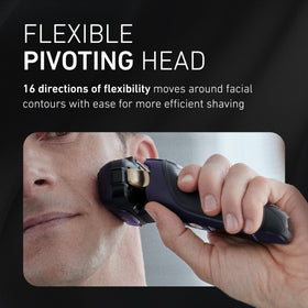 Panasonic ARC5 Electric Razor displaying battery level indicator
