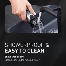 Panasonic ARC5 Electric Razor on a bathroom countertop