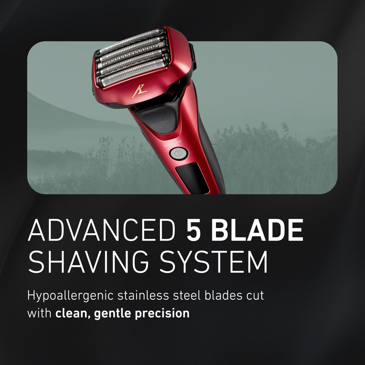 Panasonic ARC5 Electric Razor with pop-up trimmer extended
