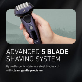 Panasonic ARC5 Electric Razor with pop-up trimmer extended