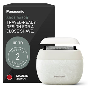 Panasonic ARC5 Palm-Sized Foil Shaver front view with five blades