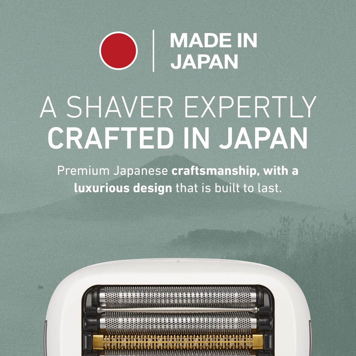 Panasonic ARC5 shaver close-up of NAGORI material finish