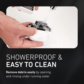 Panasonic ARC5 shaver with ergonomic design in hand