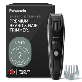 Panasonic Beard Trimmer ER-SB40-K front view with adjustable dial