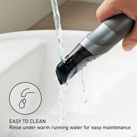 Panasonic Body Groomer demonstrating wet use