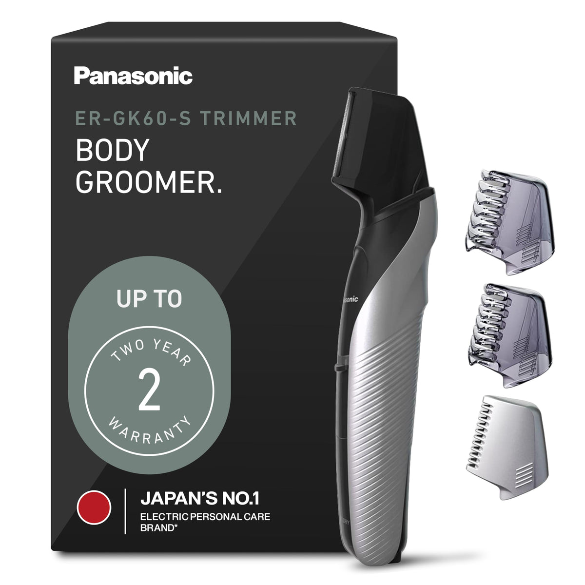 Panasonic Electric Body Trimmer ER-GK60-S front view