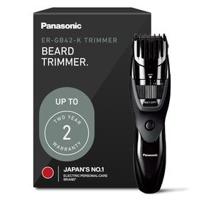 Panasonic ER-GB42-K beard trimmer front view with adjustable dial