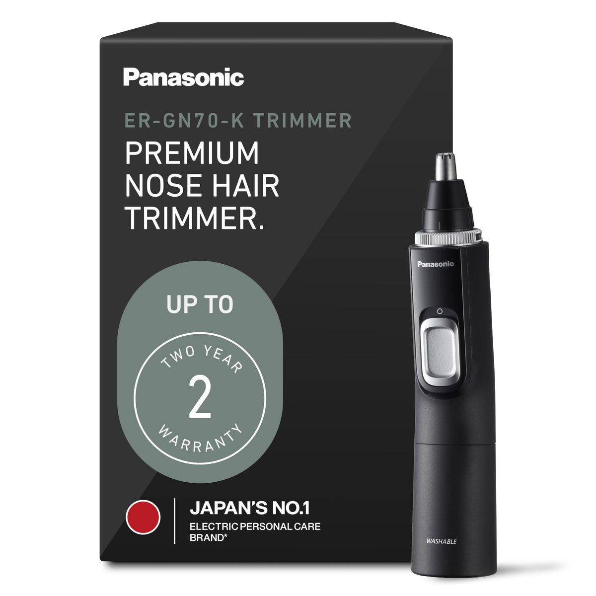 Panasonic ER-GN70-K Ear and Nose Hair Trimmer front view