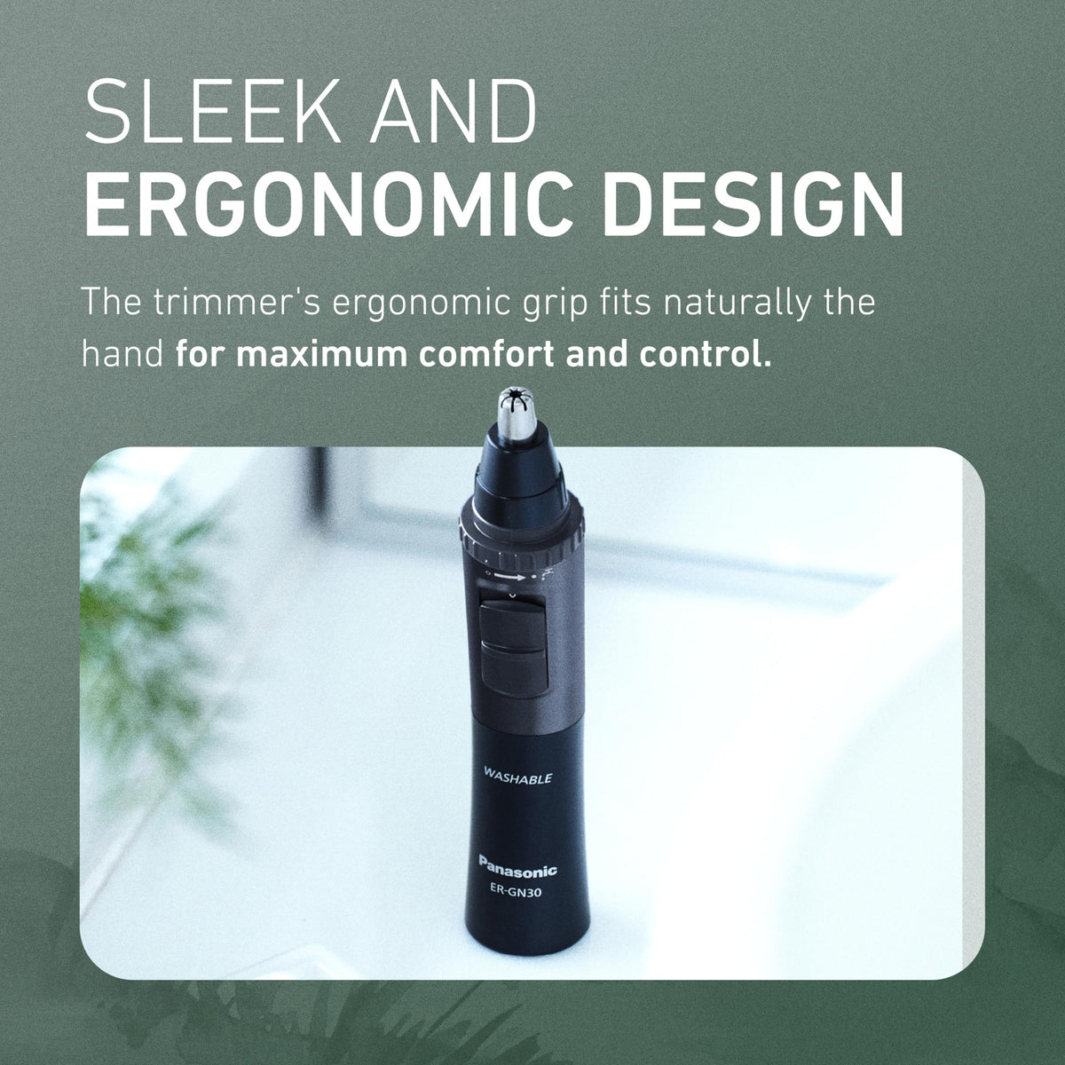 Panasonic Men's Ear and Nose Hair Trimmer with cleaning brush