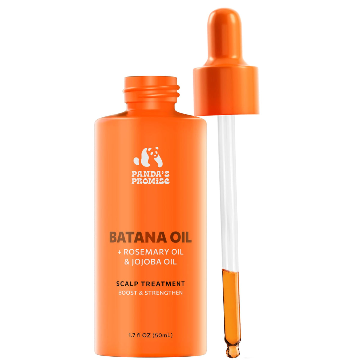 Panda's Promise Pure Batana Oil front view with packaging